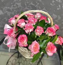 Цветочная композиция из Розы в корзине #REPLACE_PRED# Кривцово
